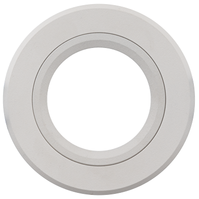 Ceiling downlight frame, round, GU10, fixed, white, aluminium, IP20