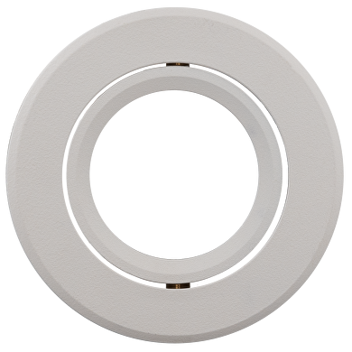 Lune (corps) encastrable, cercle, GU10, amovible, blanche, aluminium, IP20