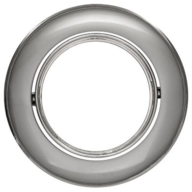 Lune (corps) encastrable, cercle, Gu10, amovible, chrome perlé/nickel, aluminium, IP20