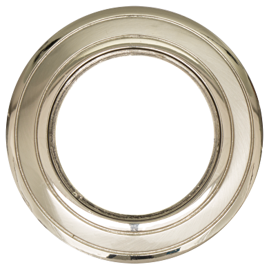 Ceiling downlight frame, round, GU10, fixed, satin nickel/nickel, aluminium, IP20