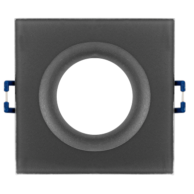 Cornice downlight da soffitto, quadrata, GU10, fissa, grigio, IP44