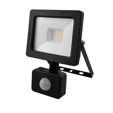 LED SLIM Fluter mit Bewegungssensor 10W, 4000K, 220-240V AC, IP44