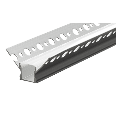 Aluminium profile for gypsum board, for interior angle, 13mm, 3m