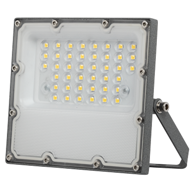 LED Slim προβολέας 30W, 5000K, 220-240V AC, ουδέτερο φως IP65