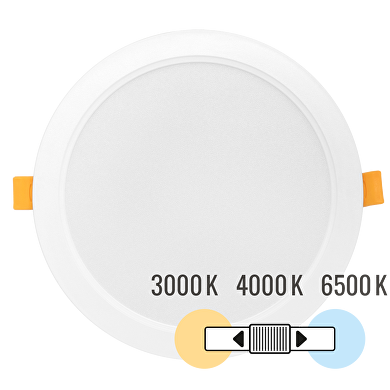 Πάνελ LED για ενσωμάτωση, στρογγυλό, 18W, 3000K/4000K/6500K, 220-240V AC, IP54