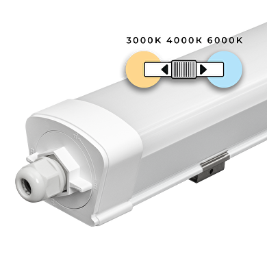 LED slim линейно осветително тяло 1.5m, IK08, 45W, CCT, 220-240V AC, IP65