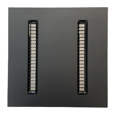 LED-Panel für die Oberflächenmontage 600х600, UGR<19, 40W, 4000K, 130 lm/W, 90°, 220V-240V AC, schwarz, IP20