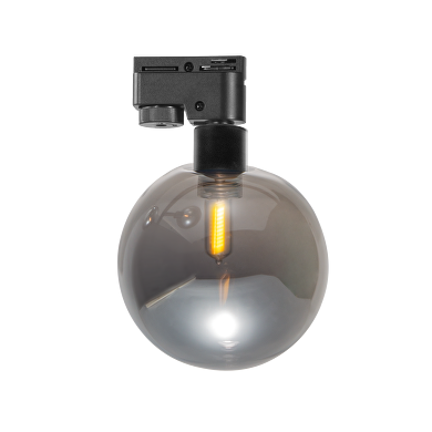 Тяло за релсов монтаж, стъклено, двупроводно, G9, 220-240V AC, IP20, черно