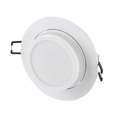 Διακοσμητικό φεγγάρι (σώμα) για εγκατάσταση, στρογγυλό, GU10, κινητό, low-glare, λευκό, IP20