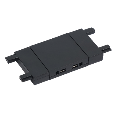 Straight connector for slim rail for surface mounting