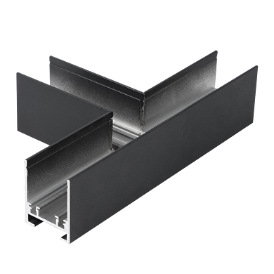 T-connector for deep rail for surface mounting