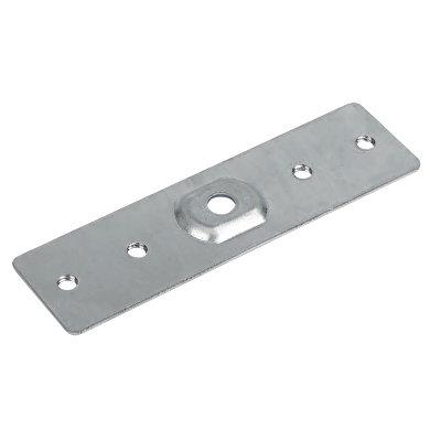 Connecting plate for deep rail for surface mounting