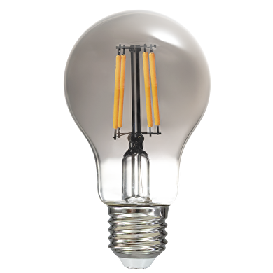 Ampoule à filament LED fumée, A60, 5W, E27, 1800K, 220-240V AC, ambre