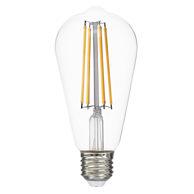 Lampe ampoule filament LED, ST64, 12W, E27, 4000K, 230V AC