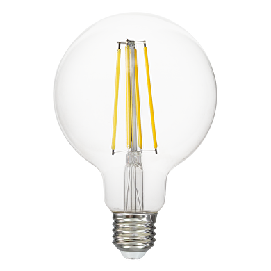 Lampe boule filament LED, G95, 12W, E27, 4000K, 230V AC