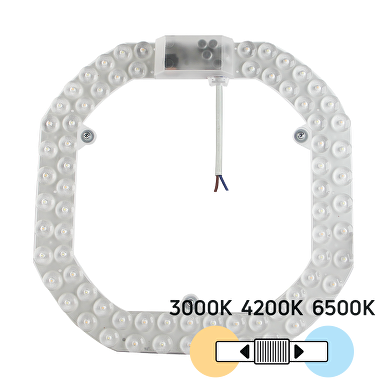 Магнитен LED модул за плафониери с превключвател, 36W, 3000K/4200K/6500K, 220V-240V AC