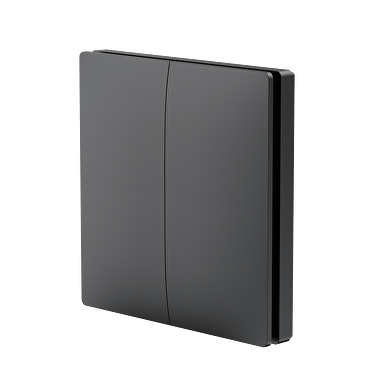 RF ασύρματος κινητικός διακόπτης, διπλού καναλιού, IP65, μαύρο