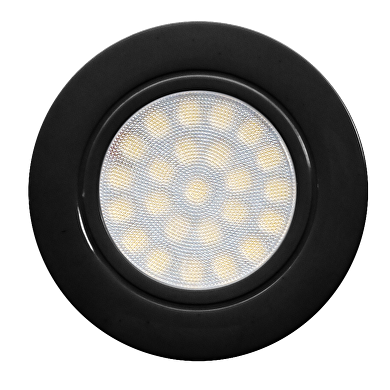Mini LED downlight for building-in round 4W, 4200K, 220-240V AC, IP44, black