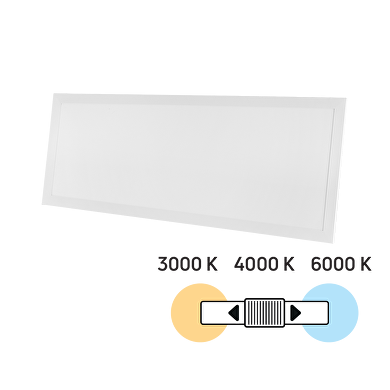 Πάνελ LED 1200x300 mm, 40W, 3000K/4000K/6000K, 137 lm/W, 220V-240V AC, IP44