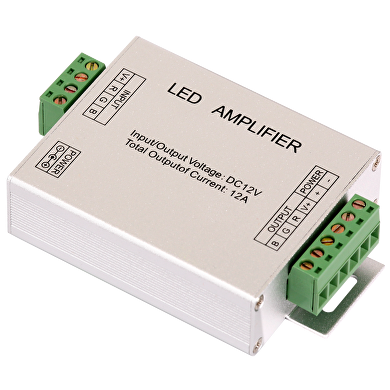 Amplifier for RGB LED lighting 12-24 V DC, 3x4A