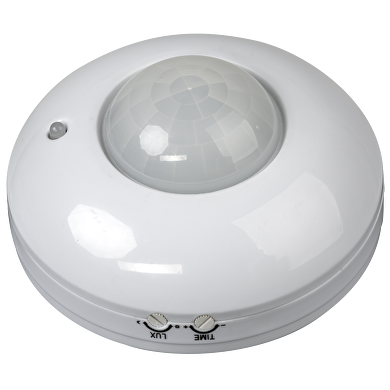 Sensor de movimiento (PIR) de superficie 360º,6A,blanco