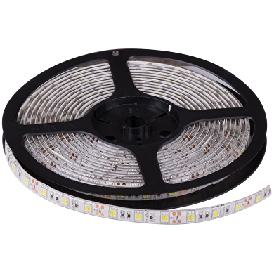 LED flexible strip 14.4W/m, 3000K, 12V DC, SMD5050, 60 LEDs/m, waterproof IP65