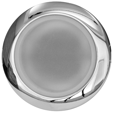 Ceiling downlight frame,  round, chrome, fixed, IP44, metal
