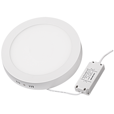 LED panel for surface mounting, round, 12W, 4200K, 220V-240V AC