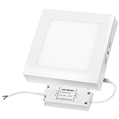 Nadgradni LED panel, kvadratni, 18W, 2700K, 220-240V AC, toplo svjetlo