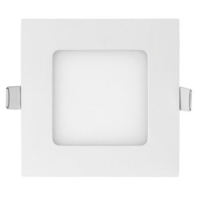 Pannello LED da incasso, quadrato, 6W, 4200K, 220-240V AC