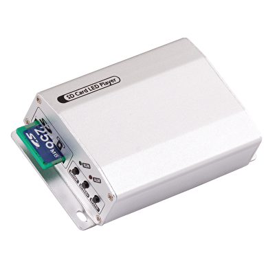 Kontroler za digitalnu LED rasvjetu, SD-kartica, 1 priključak x 2048 piksela, 5-24V DC