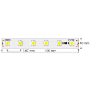 Professioneller LED-Streifen mit Stromstabilisator 14,4W/m, 24V DC, 4200K, 60 LEDs/m, SMD5050