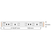 Striscia LED professionale 14,4W/m, RGB, 24V DC, 60LEDs/m, IP20