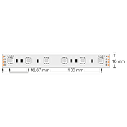 PROFF. LED BÅND/STRIPS, RGB, 14.4W/M, 24V DC, 60 LEDs/M, 5 M/RULLE, IKKE VANDTÆT