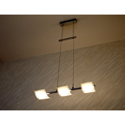 LED pendant lighting fixture 15W, 2700K, chrome, IP20