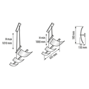 LED pendant lighting fixture 15W, 2700K, chrome, IP20