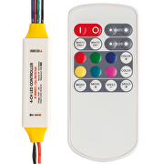 RF controlador profesional para RGBW iluminación, 3x2.5+4A, 6-24V DC, IP63