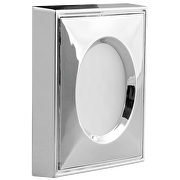 LED cabinet downlight for building-in/surface mounting, square 1.5W, 4000K, 12V DC, chrome