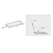 Pannello LED da armadio per montaggio a superficie, 6W, 4000K, 12V DC