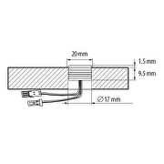 Interrupteur tactile gradation 60W, 12V DC, IP20