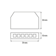 Split box, 6 outputs