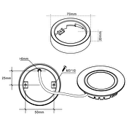 Frame for surface mounting for LED downlight LML220442G