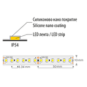 Професионална LED лента 9.6W/m, 4200K, 24V DC, 120 LEDs/m, SMD3528, IP54