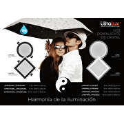Downlight de LED redondo de cristal, empotrar, 6W 2700K, 220V, luz neutral, IP44,Flickerless