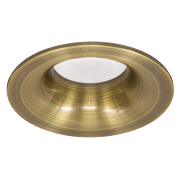 Ceiling downlight frame, round, satin brass, fixed, IP20