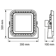 Proiettore LED professionale dimmerabile 1-10 V DC, 150W, 5000K, 60° , 220V-240V AC, IP66