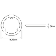 Module LED magnétique pour plafonniers, 18W, 4200K, 220-240V AC