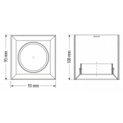 Lune (corps) pour installation extérieure, GU10, amovible, IP20