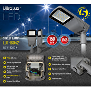 LED street lamp 60W, 4200K, 220V-240V AC, IP66