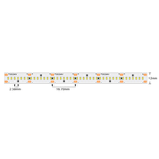 Professional LED strip 22W/m, 2700K, 24V DC, 420LEDs/m, SMD2110, IP20